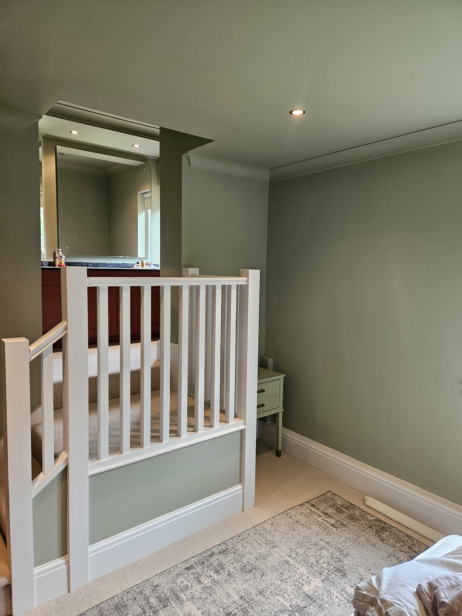 Before hallway decorating view