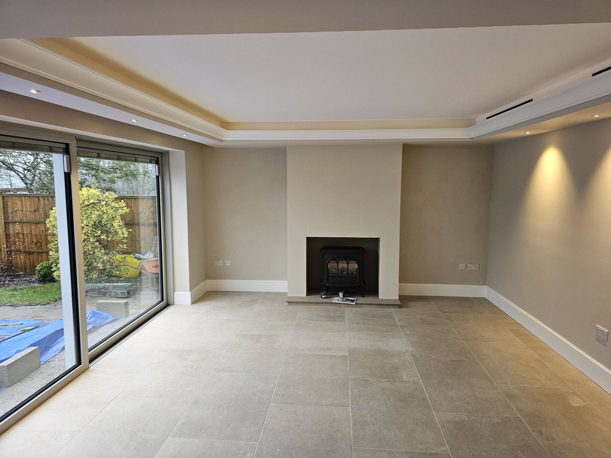 Finished interior decorating work